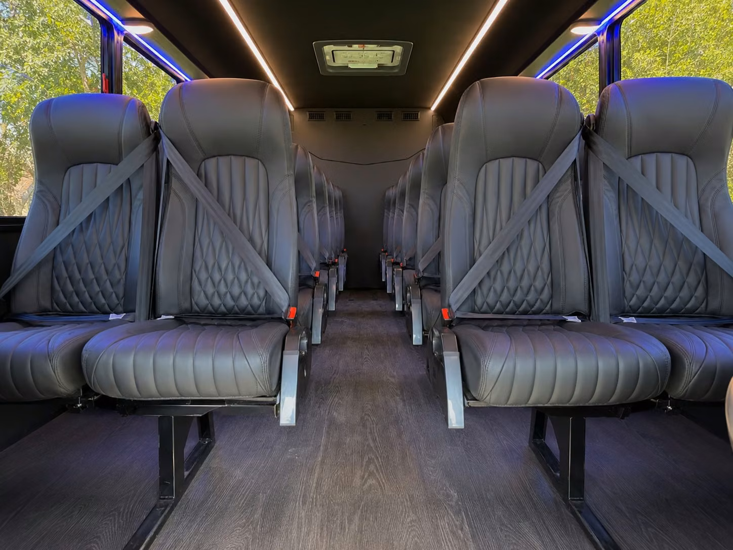 15 passenger minibus inside