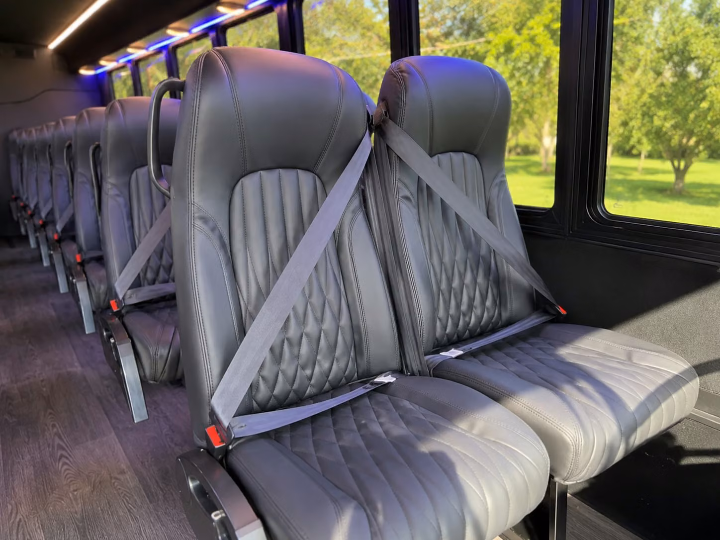 18 passenger minibus inside