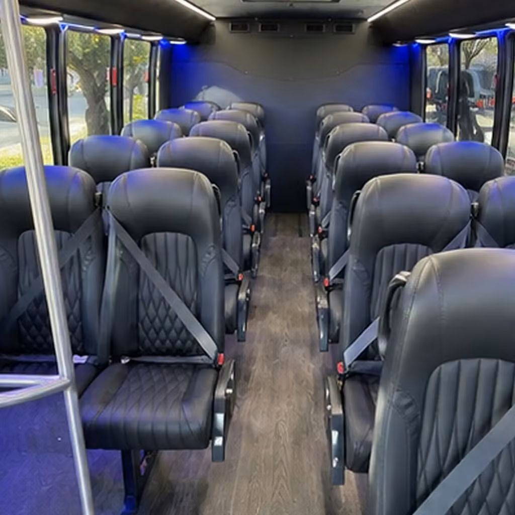 25 passenger minibus interior
