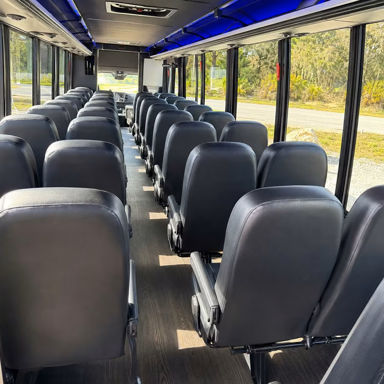 28 passenger minibus interior