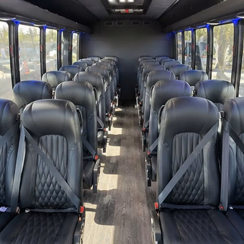 35 passenger minibus inside