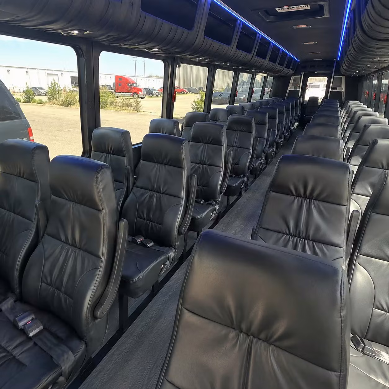 35 passenger minibus interior