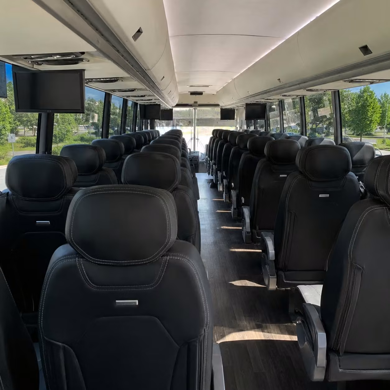 providence charter bus rental interior